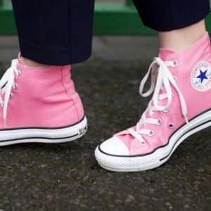 Converse pink high tops